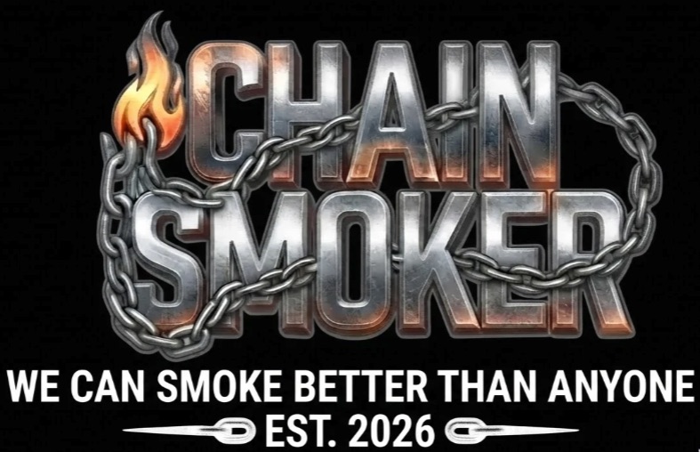 CHAIN SMOKER metallic wordmark